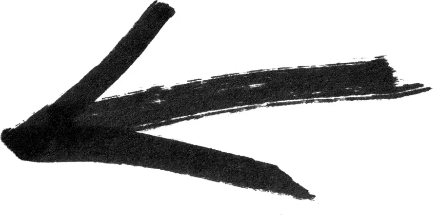 趣味手绘手写涂鸦马克笔字母箭头标记符号图形PNG免抠PS设计素材【362】